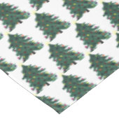 Kerstboom Winter Minimale Waterverf Elegant Tafelkleed (Gekanteld)