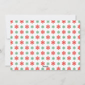 Kerstboom Winter Snowflakes gedicht Feestdagenkaart (Achterkant)