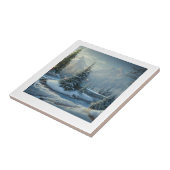 Kerstboom winter tegeltje (Zijkant)