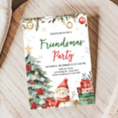 Kerstboom Winter Vriendschapsfeest Kaart