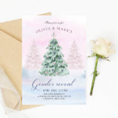 Kerstboom Winterfeestdag Genderkwesties onthullen  Kaart