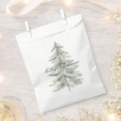 Kerstboom wit groen bedankzakje (Geknipt)