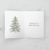 Kerstboom wit groen kaart (Binnen)