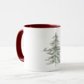 Kerstboom wit groen mok (Voorkant links)