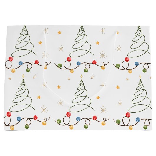 kerstboom witte grote cadeautas (Voorkant)