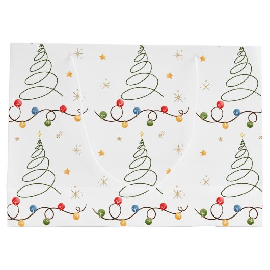 kerstboom witte grote cadeautas (Achterkant)