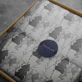 Kerstboom Witte sneeuw Zilver Glitter Wood Cadeaupapier