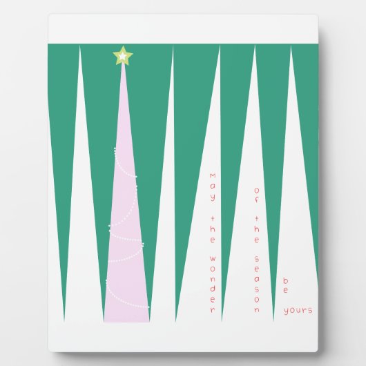 Kerstboom, wonder van het seizoen fotoplaat (Voorkant)