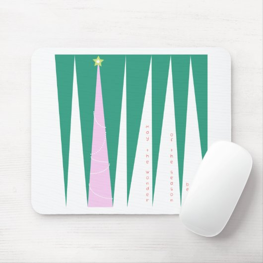 Kerstboom, wonder van het seizoen muismat (Met muis)