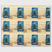 Kerstboom X-mas Inpakpapier, 30 in x 6 ft Cadeaupapier (Vlak)