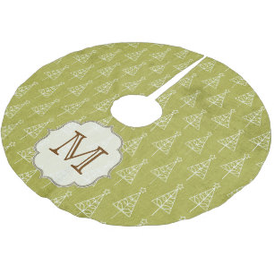 Kerstboom XMAS Monogram Initialen boomrok Kerstboom Rok
