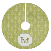 Kerstboom XMAS Monogram Initialen boomrok Kerstboom Rok (Voorkant)