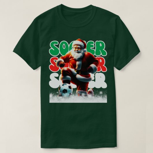 Kerstboom Xmas Speler Jongens Meisjes Mannen Vrouw T-shirt (Design voorkant)