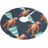 Kerstboom Yeti Sasquatch Bigfoot Kerstboom Rok (Gekanteld)