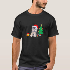 Kerstboom, Yorkshire puppy & cadeaus T-shirt