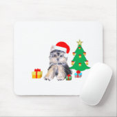 Kerstboom, Yorkshire puppy dog & giften Muismat (Met muis)