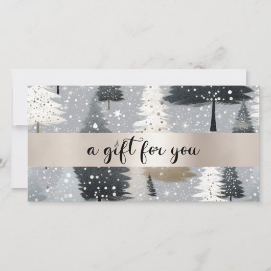 KERSTBOOM ZAKELIJK CERTIFICAAT cadeau voor u (Voorkant)