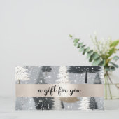 KERSTBOOM ZAKELIJK CERTIFICAAT cadeau voor u (Staand voorkant)