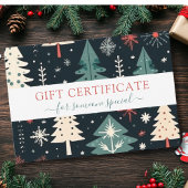 KERSTBOOM ZAKELIJK CERTIFICAAT cadeau voor u