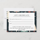 KERSTBOOM ZAKELIJK CERTIFICAAT cadeau voor u (Achterkant)