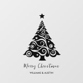 Kerstboom Zakelijke Raamdecoratie Raamsticker (Vel)