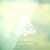 Kerstboom Zakelijke Ramen Decoratie Raamsticker (Vel 3)