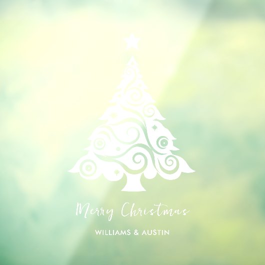 Kerstboom Zakelijke Ramen Decoratie Raamsticker (Vel 3)