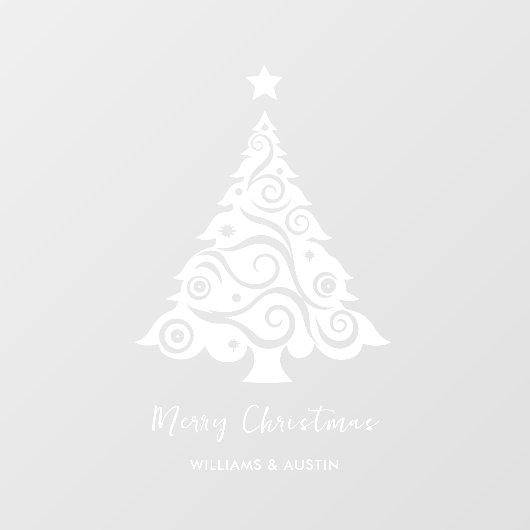 Kerstboom Zakelijke Ramen Decoratie Raamsticker (Vel)