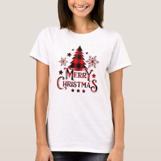 Kerstboom – Zalig Kerstmis T-Shirt Ontwerp