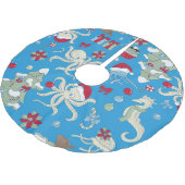 kerstboom zeepaardje kerstman octopus in de oceaan rok (Gekanteld)