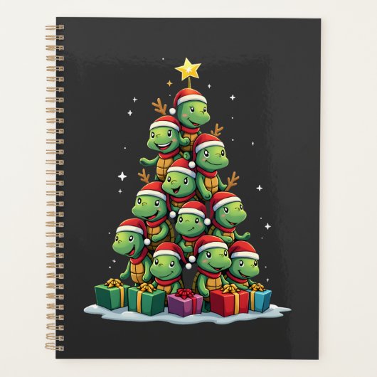Kerstboom Zeeschildpad Schildpadden Landschildpad Planner (Voorkant)