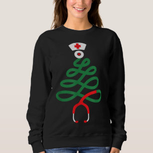Kerstboom Zenuwheid Funny Nurse RN LPN Squad Gi Trui