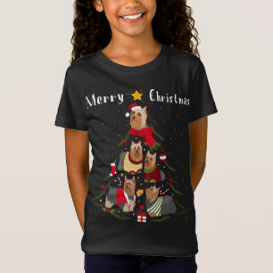Kerstboom Zijdeachtige Terriër Liefde Xmas Hond Ei T-shirt