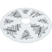 Kerstboom, zwart-witfeestdag kerstboom rok (Gekanteld)