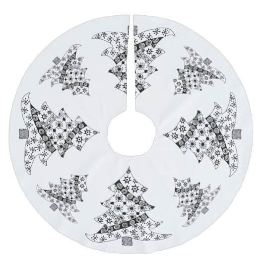 Kerstboom, zwart-witfeestdag kerstboom rok (Voorkant)