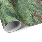 Kerstboomachtergrond Cadeaupapier (Rol Hoek)