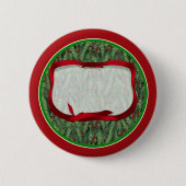 Kerstboomachtergrond Ronde Button 5,7 Cm (Voorkant)
