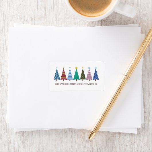 kerstboomadres: mailinglabels etiket (Insitu)