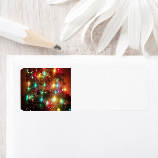 Kerstboomadreslabel Etiket (Insitu)