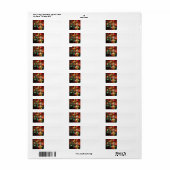 Kerstboomadreslabel Etiket (Full Sheet)