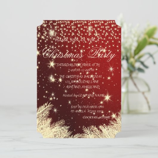 kerstboomafdelingen, feestfeest, kaart (Staand voorkant)