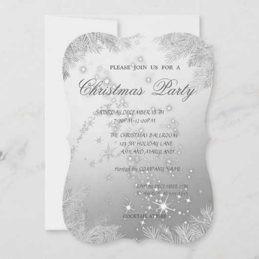 Kerstboomafdelingen, kerstfeestfeest kaart (Voorkant)