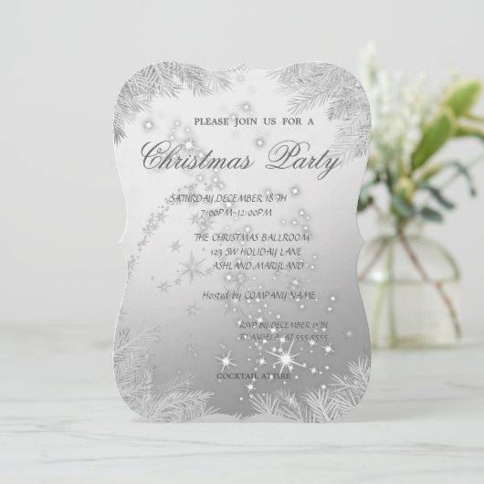 Kerstboomafdelingen, kerstfeestfeest kaart (Staand voorkant)