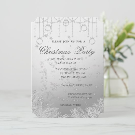 Kerstboomafdelingen, kerstfeestfeest kaart (Staand voorkant)