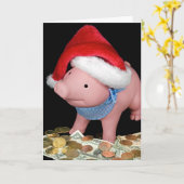 kerstboombank op geld kaart (Gele Bloem)