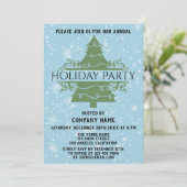 Kerstboombedrijf Vrijdag Blauwe sneeuw Kaart (Staand voorkant)