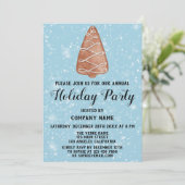 Kerstboombedrijf Vrijdag Blauwe sneeuw Kaart (Staand voorkant)