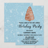 Kerstboombedrijf Vrijdag Blauwe sneeuw Kaart (Voorkant / Achterkant)