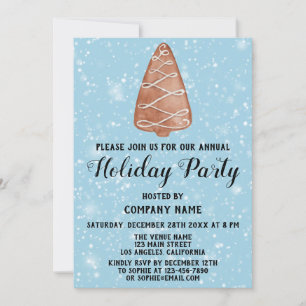 Kerstboombedrijf Vrijdag Blauwe sneeuw Kaart