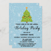 Kerstboombedrijf Vrijdag Blauwe sneeuw Kaart (Voorkant / Achterkant)